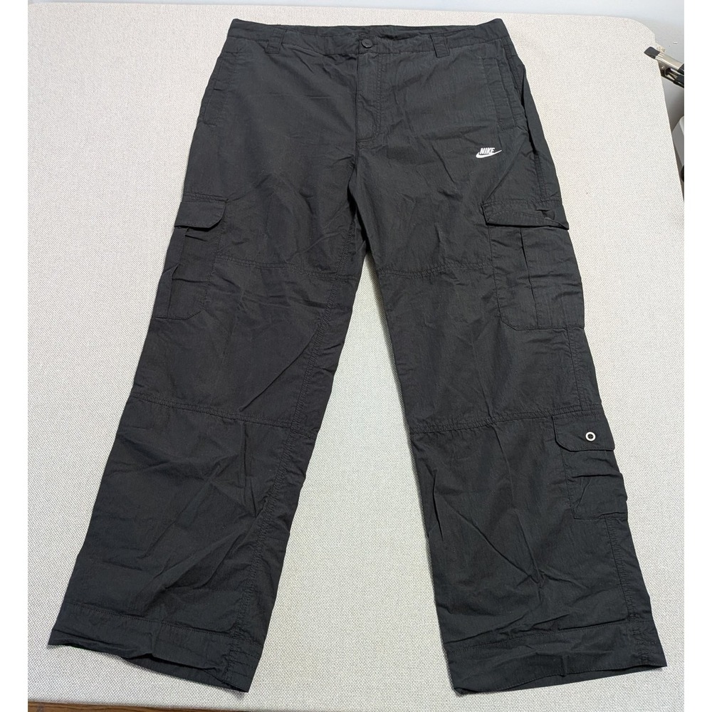 Nike Men's Black Cargo Pants XXL 40x34 Casual Outdoor Streetwear Gorpcore Tech